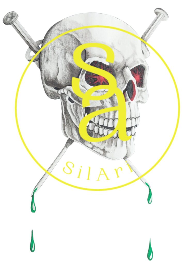 Design by SilAri Art drawing Skull